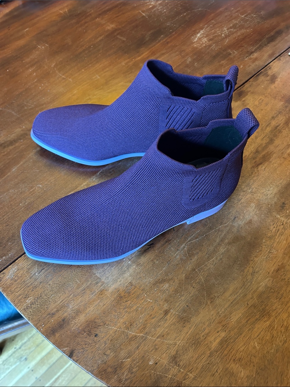 Women’s Vivaia Knit Chelsea Ankle Booties - Deep Purple